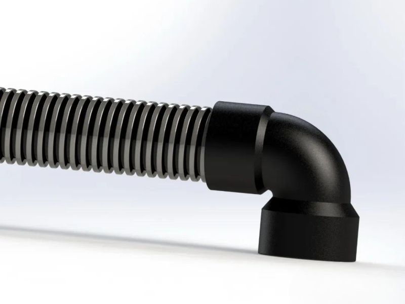 90度弯头，接头口部ID37.5，管OD34吸尘管（没有钢丝）