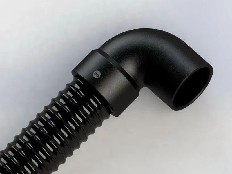 90&deg;弯头，接头口部ID50，管ID50