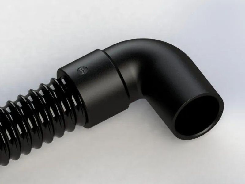 长90&deg;弯头，接头口部ID38，管ID38