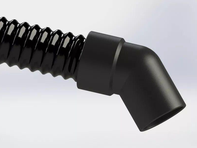 接头口部ID38半弯弯头，管ID34OD40