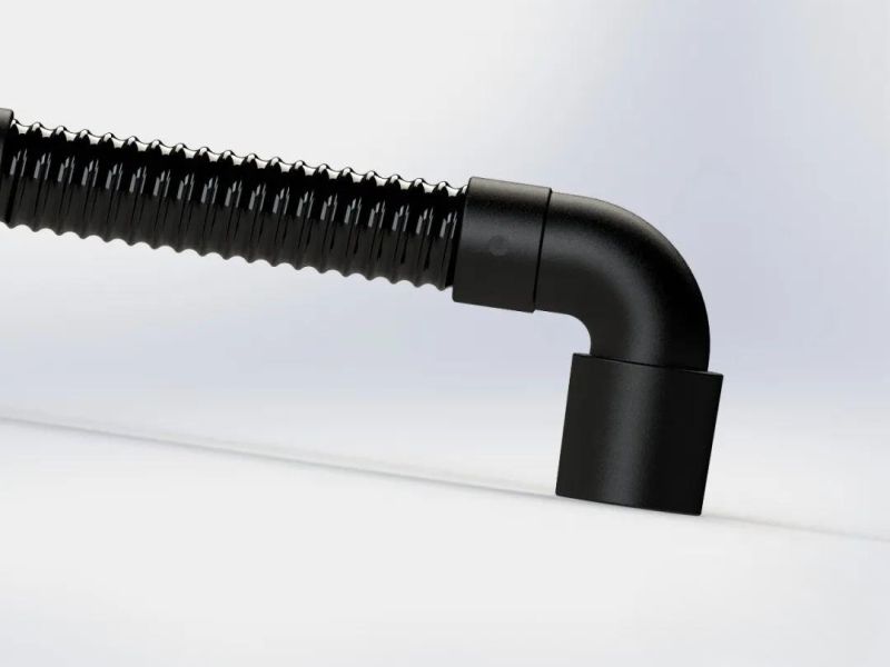 90度弯头，接头ID53,OD锥形58~60，管ID38