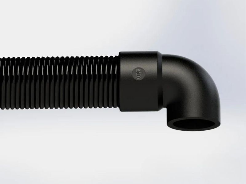 90&deg;短弯头，接头口部ID24.8，管ID25